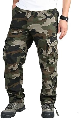 Amazon.com: Mesinsefra Men's Relaxed Fit Cargo Pants,Outdoors Wild